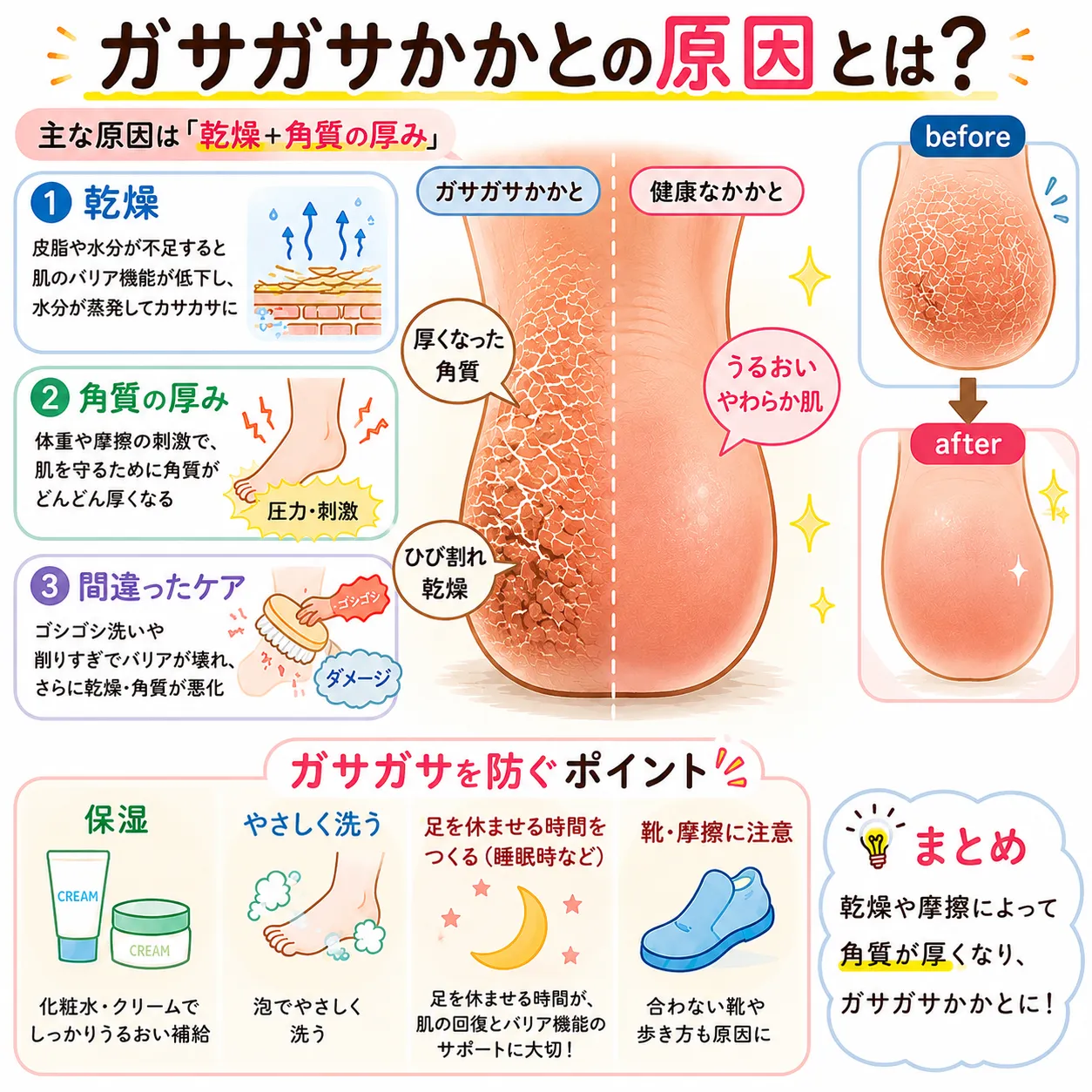 ガサガサかかと
